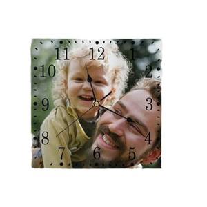 นาฬิกาไม้แบบคลาสสิกชั้นเดียว พร้อมปรับแต่งข้อความและรูปภาพ ตกแต่งบ้าน นาฬิกาแขวนผนัง ดีไซน์เฉพาะตัวแบบชิ้นเดียว - Product Image 5