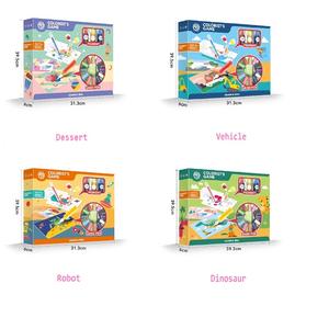 子供のためのSTEMおもちゃ漫画カラーリストゲーム絵画アートセット2in1フラッシュドローイングカードサンドペン顔料 - Product Image 4