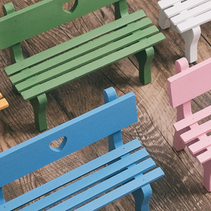 Silla de Madera Pequeña, Adorno en Miniatura, Accesorios de Fotografía, Muebles para Exhibición y Decoración - Product Image 3