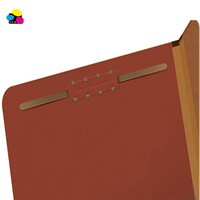 Barato 10 Por Caja Carta Tamaño 3 Divisores y Expansión Rojo Oscuro Tablero Prensado Clasificación Carpeta de Archivos