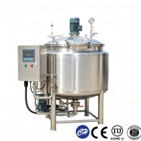 Cuve de Fermentation de Yaourt en Acier Inoxydable 500L 1000L, Fermenteur Laitier de Qualité Alimentaire, à Double Enveloppe, Certifié ASME