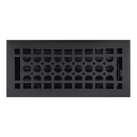 Grille de sol décorative victorienne en fonte avec levier de commande réglable pour les aérations de sol domestiques