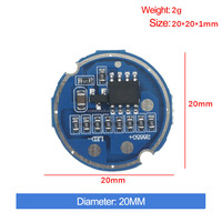 Presse latérale forte lumière lampe de poche carte pilote interrupteur Circuit imprimé USB Android Interface Circuit imprimé bricolage accessoire 10W