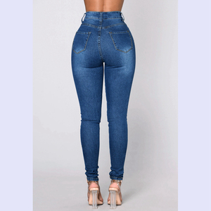 <span class=keywords><strong>Jeans</strong></span> <span class=keywords><strong>Skinny</strong></span> <span class=keywords><strong>Super</strong></span> Aderenti a Vita Alta con Effetto Stretch in 3 Colori per <span class=keywords><strong>Donna</strong></span> - Product Image 3