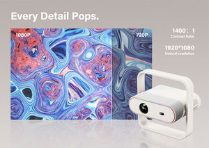 חדש הגעה lcd מלא HD 4k וידאו פוקוס אוטומטי אנדרואיד חכם 13 מערכת 360-מעלות 400 אנסי לומנס oem מיני מקרן oem - Product Image 5