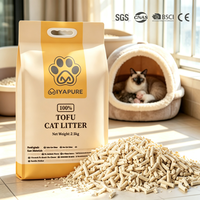 Litière pour chat en tofu, directement de l'usine, biodégradable, à fort pouvoir agglomérant, à base de soja naturel, marque privée, fournisseur en gros