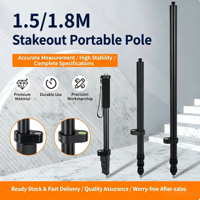 Receptor GNSS RTK/GPS, Poste de Centrado Universal de 1.5m/1.8m, Poste Telescópico Portátil de Aluminio