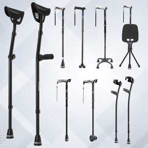 HEALTHBAZAAR Béquilles de bras en aluminium réglables de haute qualité pour patients, canne de marche, béquilles de posture pour le coude - Product Image 6