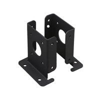 Support de fixation robuste pour poteaux, idéal pour les ossatures en bois et les infrastructures mécaniques, fabriqué selon un dessin technique