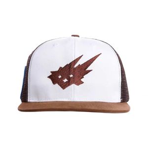 Gorra Trucker de Malla con Bordado Marrón, Estilo Hip Hop Urbano, de 6 Paneles, con Cierre a Presión, para Exteriores, Nuevo Estilo - Product Image 1