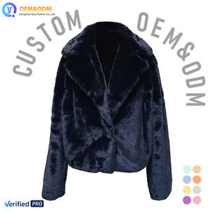 Veste d'hiver pour femme en jean denim matelassée composite, col en fourrure de lapin artificielle, sur mesure Q&D OEM 2026 - Product Image 1