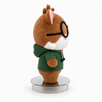 Vêtements personnalisés pour poupée en peluche écureuil mignon, tenue à capuche verte pour jouet en peluche, déguisement pour poupée de personnage IP