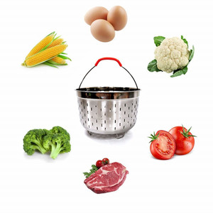 Panier de cuiseur à vapeur en acier inoxydable, <span class=keywords><strong>accessoires</strong></span> de cuiseur à vapeur instantané, vente en gros - Product Image 3