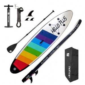 Tabla de Paddle Surf Inflable Personalizada OEM de 10'6'' con Diseño Libre, Tabla de SUP para Surfear, Diseño Arcoíris/1 Diseño Inflable Fácil de Usar - Product Image 4