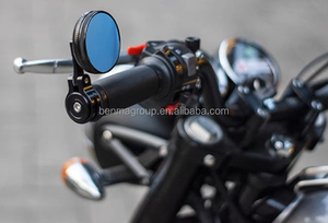 HF BENMA Scooter électrique <span class=keywords><strong>Cafe</strong></span> <span class=keywords><strong>Racer</strong></span> pièces et accessoires <span class=keywords><strong>de</strong></span> moto CNC barre ronde fin <span class=keywords><strong>guidon</strong></span> rétroviseur latéral - Product Image 6