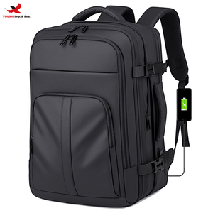Business Double-Shoulder Backpack for Men Casual Pure Color Large Capacity Water-Resistant Travel <b>Bag</b> RTS Bulk Mixed Order - Product Image 1