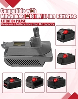 Adaptateur pour aspirateur Dyson V10, convertisseur d'adaptateur pour aspirateur Milwaukee 18V, pour aspirateur Dyson Cyclone V10/SV12