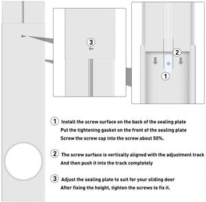 Airlock <b>Window</b> <b>Seal</b> Sliding Door Vent Kit Set for Mobile air Conditioner Airlock <b>Seal</b> Baffle Suit for Sliding Door or <b>Window</b> - Product Image 5