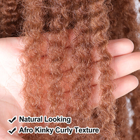Julianna Kanekalon 18 pouces 100G doux gris perruque cubaine Twist Extensions Crochet synthétique Marley tressage Afro Cheveux crépus