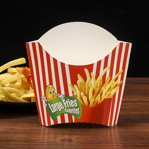 Boîtes d'emballage pour frites en carton alimentaire de petite taille en gros - Promotion jetable - Product Image 4