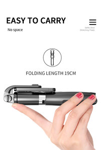 Perche à <span class=keywords><strong>selfie</strong></span> <span class=keywords><strong>L02</strong></span> avec télécommande sans fil rechargeable, trépied stable, portable, rotation à 360 degrés - Product Image 5