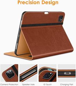 Pour <span class=keywords><strong>iPad</strong></span> <span class=keywords><strong>Pro</strong></span> 12.9 pouces 6/5/4/3 Gen Case, Housse <span class=keywords><strong>de</strong></span> support Folio en cuir <span class=keywords><strong>de</strong></span> qualité supérieure avec porte-crayon Apple intégré-Réveil/veille automatique - Product Image 3