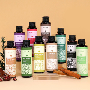 <span class=keywords><strong>Huile</strong></span> <span class=keywords><strong>végétale</strong></span> pure pressée à froid inodore de noix de coco et de ricin pour l'adoucissement de la peau et les soins des poils du visage - Product Image 1