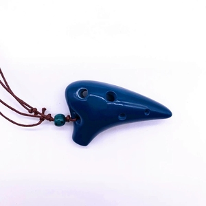 Collier Ocarina en Céramique Mini à 6 Trous, Multicolore, Flûte en Porcelaine, Souvenir Touristique, Bijou Cadeau, Vente en Gros - Product Image 3