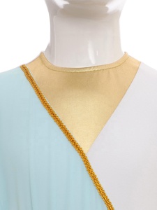Disfraz de Diosa Griega para Niñas, Vestido Blanco con Cinturón Dorado y Mangas con Drapeado, Vestido para Fiesta Romana o Actuación Infantil, Personalizado - Product Image 3