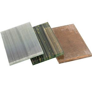 <span class=keywords><strong>Divisores</strong></span> de vidrio de arte decorativo de vidrio laminado de seda <span class=keywords><strong>y</strong></span> gasa de doble capa de venta directa de fábrica para hoteles - Product Image 2