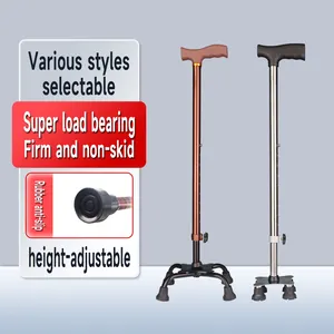 Aluminum Lightweight Frame Convenient Walking Stick For Disabled And Elderly People