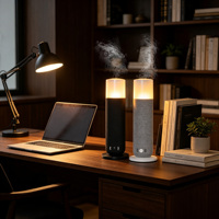 Diffuseur d'arômes LED 120 ml, diffuseur d'huiles essentielles de luxe blanc en forme de tour pour la maison, vente en gros disponible