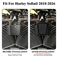 Cache de bobine d'allumage de moto en plastique ABS style carbone pour Harley Softail 2018-2026 Fat Boy Street Fat Bob FXBBS