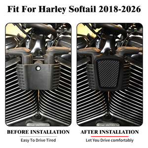 Motorrad-Zündspulenabdeckung im Carbon-Muster-Stil aus ABS-Kunststoff für Harley Softail 2018-2026 Fat Boy Street Fat Bob <span class=keywords><strong>FXBBS</strong></span> - Product Image 4
