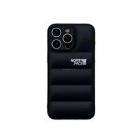 Coque de téléphone créative style doudoune pour iPhone 18 17 Pro Max, protection antichoc North Face, compatible 16 15 14 13