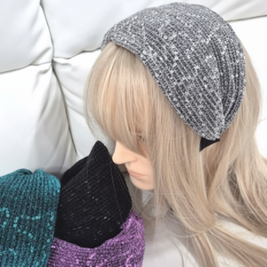 Fascia per capelli con paillettes colorate fascia per capelli Zumba Dance Bandana accessori per capelli - Product Image 1