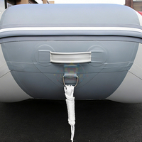 Bateau de pêche gonflable en PVC et fibre de verre, bateau pneumatique avec plancher gonflable, bateau pneumatique avec moteur, sports nautiques