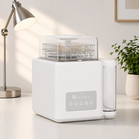 Stérilisateur et Sécheur Portable pour Biberons à Haute Température avec Pulvérisation à 360° et Grande Capacité