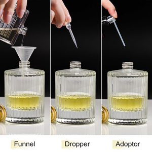 30ml 50ml 100ml Round Cylindertransparent <b>Spray</b> Glass <b>Perfume</b> <b>Bottle</b> with Screw Cap and Screen Printed Design - Product Image 4