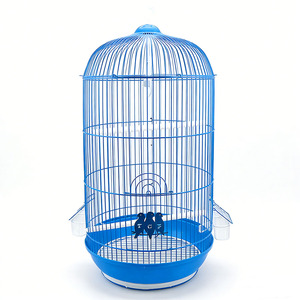 กรงนกแขวนทรงกลมคุณภาพสูง ราคาโรงงาน ระบายอากาศได้ดี ทำจากลวดเหล็ก สำหรับตกแต่งบ้าน เหมาะสำหรับนกขนาดเล็กถึงกลาง ลดราคา - Product Image 1