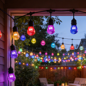 Multi-color S14 RGB Waterproof Outdoor Weatherproof Decorative Festoon Lighting Power Cable - Product Image 2