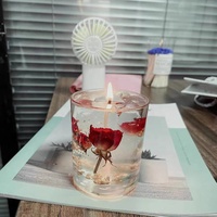 Ins Populer Kustom Harum Ornamen Rumah Gel Buatan Tangan Bunga Kering Lilin Jelly Lilin Beraroma Alami untuk Diy Seni Membuat Kerze