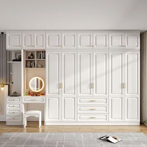 Armario de Dormitorio 2025, Muebles de Dormitorio de Diseño <span class=keywords><strong>Interior</strong></span> Moderno, Armario de Almacenamiento de Madera de Fácil Instalación - Product Image 5