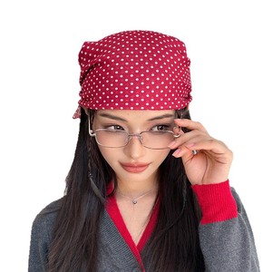 Foulard a pois, nuovo stile, fasce per <span class=keywords><strong>capelli</strong></span>, foulard quadrato, <span class=keywords><strong>bandana</strong></span> da donna per avvolgere i <span class=keywords><strong>capelli</strong></span> - Product Image 5