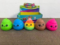 Jouet anti-stress géant en forme de sucette fusée de 28 cm, en farine et TPR, jouet à presser pour soulager le stress