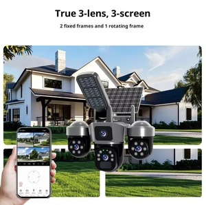 2 in 1 Solar WiFi 9K 4g Security Camera with LED Street Light 360 Degree View Human Motion Tracking Outdoor Wireless CCTV Camera - Product Image 2