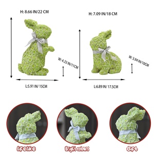 <strong>Outdoor</strong> Home Garden Courtyard Resin Painted <strong>Easter</strong> Bunny Sculpture Ornament Holiday <strong>Decoration</strong> <strong>Easter</strong> Gift - Product Image 4