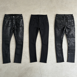 <span class=keywords><strong>Jeans</strong></span> da <span class=keywords><strong>uomo</strong></span> in denim cerato nero, stile streetwear, modello <span class=keywords><strong>skinny</strong></span>, di design, di <span class=keywords><strong>alta</strong></span> moda. - Product Image 4