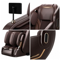 Fauteuil de massage SL Track 3D avec airbag intégral, chauffage, rouleaux de massage pour les pieds et les mollets, haut-parleurs Bluetooth, télécommande à écran tactile