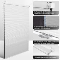 Stores alvéolaires sans perçage JSL 25MM sans fil en tissu non tissé pour fenêtres
